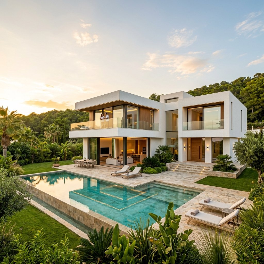 Residencia contemporánea de lujo diseñada por ARCA Arquitectos con amplios ventanales y piscina